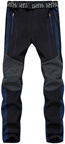 Anzzhon Дамски Спортни панталони Изолирана Зимни Тела Плътен Цвят Джобни панталони Панталони Мъжки Зимни топли панталони