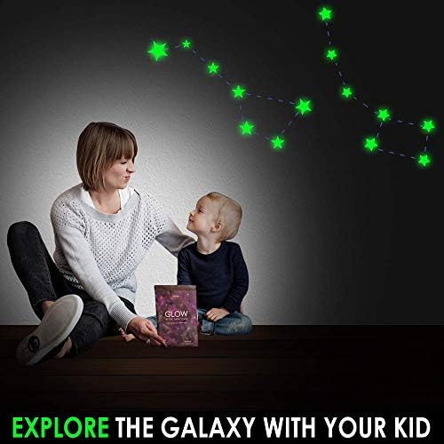 Светещи в Тъмното Звезда Стикери за Тавана и Стените, 332 Светещи Звезди и Точка Реалистични 3D Стикери за Украса, Детска