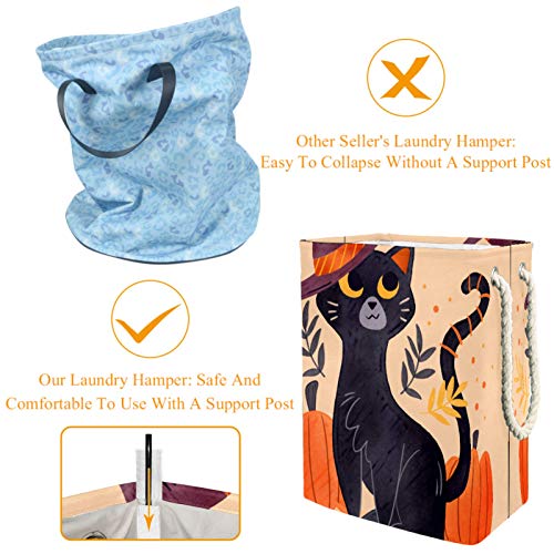 Кошница за съхранение на Черна котка Тиква Кутия, Сандък Органайзер за Организиране на Съхранение на Играчки,Детски Играчки