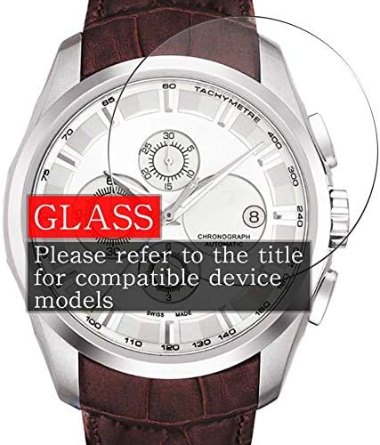 [3 Pack] Synvy Закалено стъкло Протектор на екрана, Съвместим с EDOX 80099-33M-NIN3 9H филм Smartwatch Смарт часовници Протектори