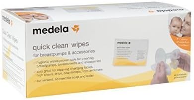 5 X Молокоотсос Medela Quick Clean и принадлежности Кърпички