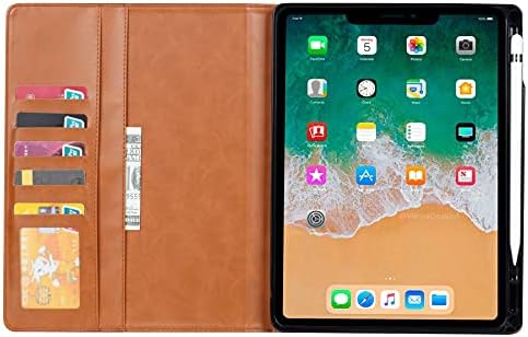 AHUOZ Tablet PC Case Чанта Sleeves Tablet Case for iPad Mini 6 Case(8.3-inch, 2021) with Молив Holder, Folding Stand Cover with Auto Wake/Sleep Protective Smart Cover (Color : Brown)