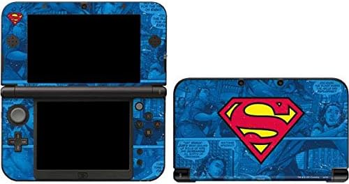 Skinit Decal Gaming Skin е Съвместим с 3DS XL 2015 - Официално лицензиран дизайн на лого Warner Bros Супермен