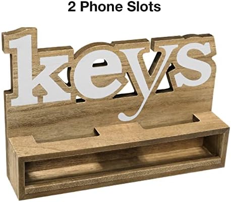 EXCELLO GLOBAL PRODUCTS Rustic Keys Стенен Висящ Органайзер за антре с 4 Куки. 13 x 9 се използва като организатор за шапки, на притежателя на ключове, сортировач поща. Идеално за: кори?