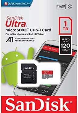 Ultra 1TB microSDXC Работи за BLU Studio G4 Plus Проверени SanFlash и Пясък (A1/C10/U1/8k/120MBs)