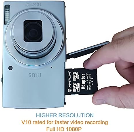 Amplim 32GB Micro SD Card, Extreme High Speed Pack 2 microSD Memory Plus Adapter, microSDHC Class 10 UHS-I U1 V10 TF Nintendo-Switch,