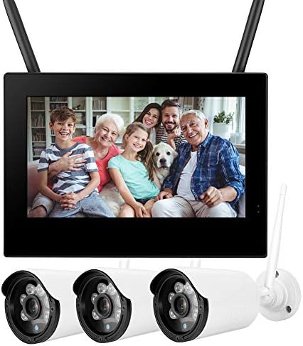 Baby Monitor, Baby Wireless Home 10in DVR Сигурност Wireless Camera,(европейски стандарт (110-240 v))