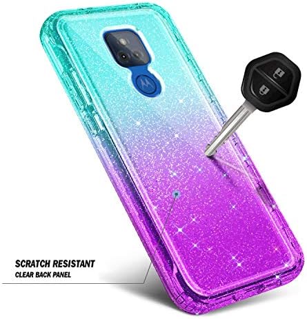 NZND Motorola Moto G Play 2021 Case with [Built-in Screen Protector], Full-Body Protective Shockproof Rugged Bumper Cover,