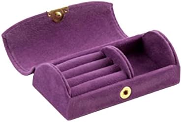 BYyushop Jewelry Box Мода Да Се Носят Display Travel Jewelry Case Purple