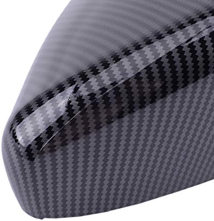 beler Carbon Fiber Style Right Side Door Mirror Cover Cap Fit for VW Golf/GTI MK6 2010-2013