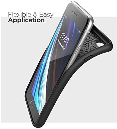 Калъф с клипс за колан за iPhone SE (2020 г.) Slim Grip Cover (Тънка броня) с кобур (черен)