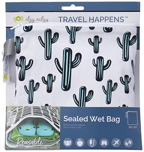 Itzy Ritzy Запечатана Wet Bag with Adjustable Handle – Моющийся и многократна употреба влажна торбичка с водоустойчива