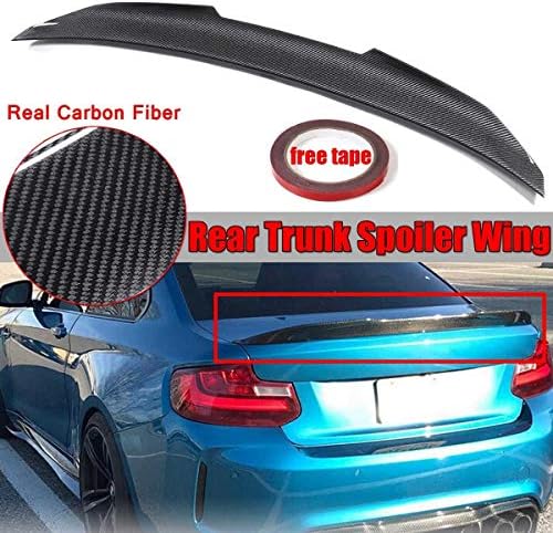 CHENTAOYAN Car Styling Комплекти 1x Real Carbon Fiber PSM Style Car Rear Багажника Boot Lip Spoiler Wing Капак for BMW