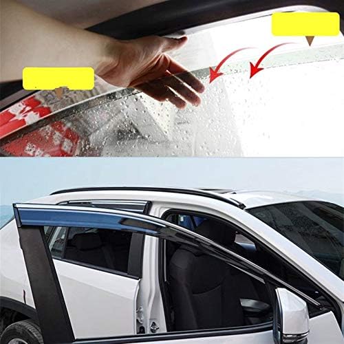 JIUTAI Очила за Защита От Дъжд Дефлектор за Nissan X-Trail 2014-2020 Авто Прозорец Козирка Слънце, Дъжд, Вятър Дефлектор