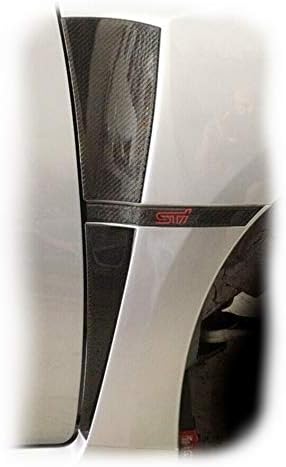 CMODD Real Кепър Carbon Fiber Full Fender Inserts Vent Overlay Trim Cover е Съвместим за Subaru WRX STI | OE Style 2008