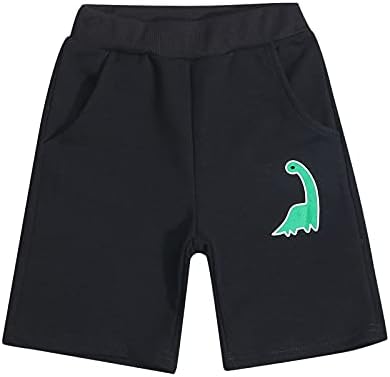 Imcute От 1 до 7 Години Шорти с Динозаври за Момчета Ежедневни Панталони За Малки Момчета Летни Шорти С Бродерия на Динозаврите Къси Панталони