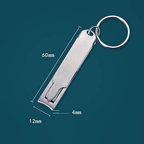 KTGUMKS Нож За Нокти, Възрастни нокторезачки/Неръждаема Стомана нокторезачки Сребро 12 * 60 мм Многофункционален Един