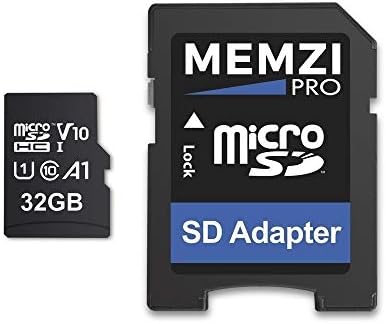 MEMZI PRO 32GB 100MB/s Class 10 A1 V10 Micro SDHC Карта с памет със SD Адаптер за Blu X8 HD, Advanced A6/A4 / 5.2, R1