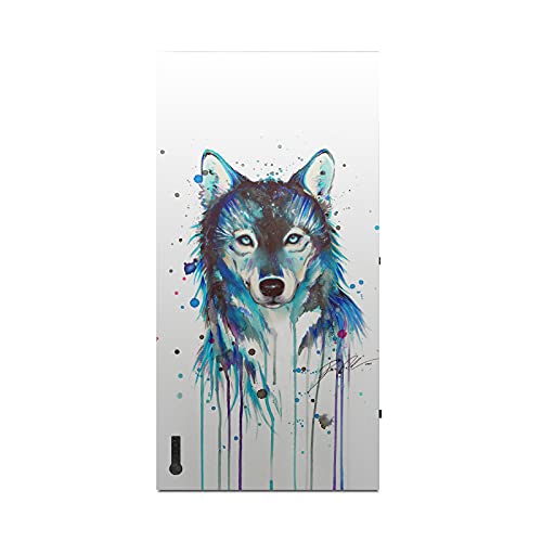 Head Case Designs Официално Лицензиран Pixie Ice Cold Wolf Art Mix Матова повърхност Винил Стикер Детска Кожа Калъф е