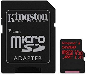 Професионален microSDXC 512GB Работи за видеокартата Videocon A47, доказан SanFlash и Kingston. (80 MBIT/сек)