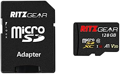 Ritz Gear Extreme Performance 3-Пакет от карти с памет microSD с обем 128 GB (95/80 Четене/запис) устройство за четене