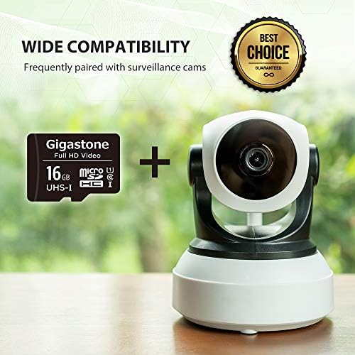 [Gigastone] 16GB 10-Pack Micro SD Card, FHD Video Surveillance за Сигурност на Cam Action Camera Drone, 85MB/s Micro SDHC