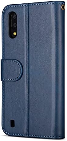 Мобилен Телефон Флип Калъф За Samsung Galaxy A10 Портфейла-стил Защитен Ръкав, ИЗКУСТВЕНА Кожа Защитен Ръкав Скоба Функционален