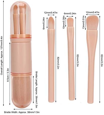 Makeup Brushes - Makeup Brush Nail Dust For Travel With Two Transparent Covers Makeup Brushes Tools Makeup Tools For Travel