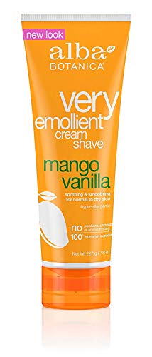 Alba Botanica Natural Very успокояващо средство Cream Shave, Манго, Ванилия 8 унции (опаковка от 11 броя)