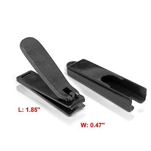 SureBuyShop KIYA Black Carbon Steel Нокти Clipper with Нокти Ловецът | Произведено в Япония (малка)