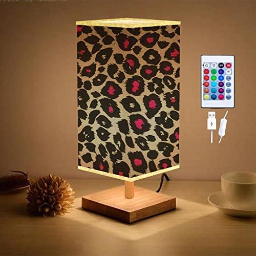 Затемняемая Настолна Лампа Кожата на Животното Леопард в USB Нощна Лампа/ Минималистичен Дизайн/ Настолна Лампа/ нощно