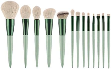 Комплект Четки за грим JJWC-The Matcha Green 13pcs Brushes Foundation Powder Blush Fiber Beauty Pens Make Up Tool