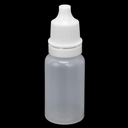 Jovenn Eyedrops Container, 50Pcs Eye Liquid Bottle Squeezable Medicine Grade with Plugs for Industry for Laboratory for