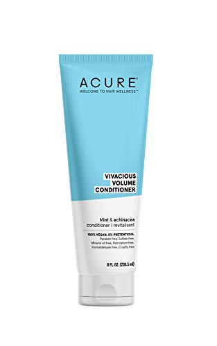 Acure ACURE Vivacious Volume Conditioner - & Echinacea Вегетариански, Бяло/Синьо, Мента, 8 течни унции