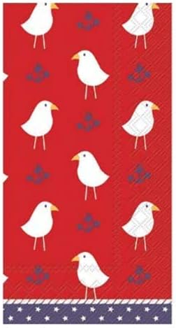 Морските птици за Гости Кърпи, Декоративни Хартиена салфетка 3-слойная, 32-броя - За вечери, рождени Дни, Сватби, Партита,