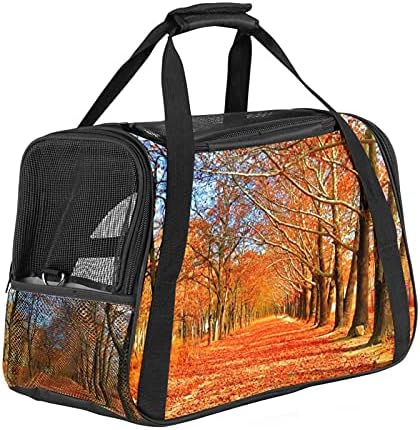 Pet Carrier Есен Есен Maple Leaf Forest Soft-Sided Пет туристически Carriers for Cats,Dogs Puppy Comfort Portable Foldable