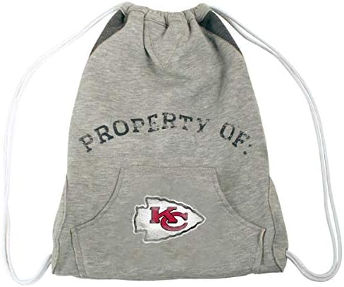 Littlearth Women ' s NFL Kansas City Chiefs Hoodie Чинч Bag, Един размер, Сив