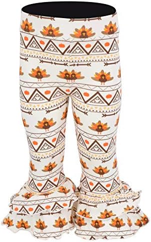 Уникален Baby Girls 2 Piece Little Miss Gobble Thanksgiving Turkey Outfit