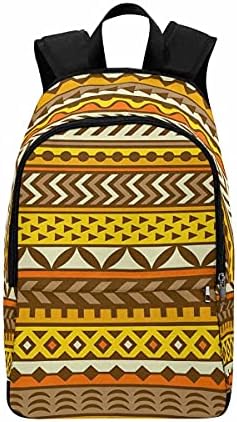 Vesserd African Art Шеврон Back to School Backpack Daypack for Boy Girl Student