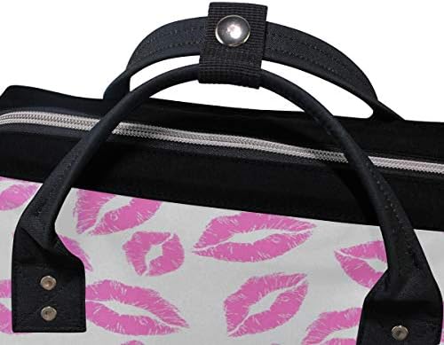 MUOOUM Розово Целувка на Устните Пелена Чанта на Мама Чанта Пелена Кърмещи Раница за Грижите За Детето, Мултифункционален