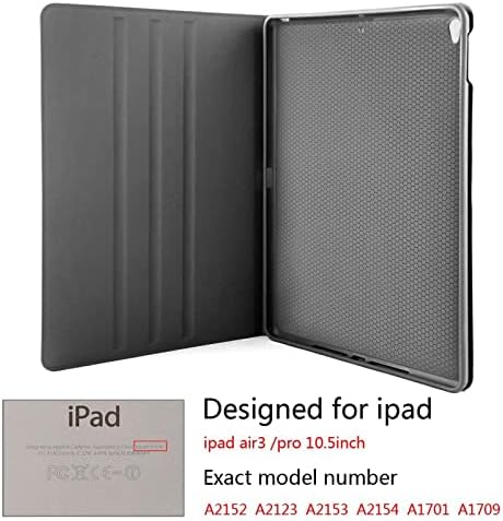 MTGNEEY Калъф за Ipad Air3 10.5 Tablet Case Тънък Stand Hard Back Shell Full Body Protective Smart Cover Auto Wake/Sleep