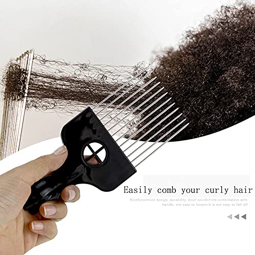 Пръчка за коса, афро пръчка,6 бр Метална Пръчка Гребен,Пръчици за коса, за жени и мъже, Афро Гребен, Юмрук Пръчка за Коса,