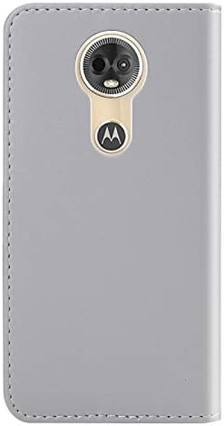 Защитен калъф чудесно за Motorola Moto E5 Play Трикольор Ред Хоризонтален Флип TPU + PU Кожен Калъф с Държач и слотове