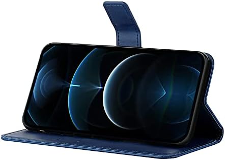 Linzhou Motorola Moto G8 Power Lite Калъф с Функция Флип-Влакчета Прости Ленти Модерен Портфейл Калъф за Мобилен Телефон