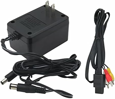 USonline911 Premium AC Power Adapter Cord with AV Кабел for Super Nintendo SNES Systems