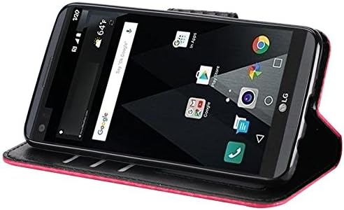 Luckiefind Калъф е Съвместим с T-Mobile REVVL Plus (3701A - 6 инча), Премиум ПУ Кожен Флип Портфейл Калъф За кредитни