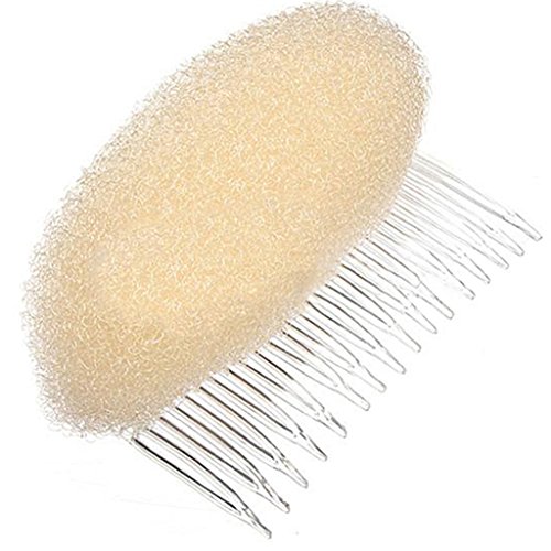 super1798 Лесно Volume Maker Bouffant Beehive Shaper Bumpits Bump Foam Hair Comb Styler - Кафяв