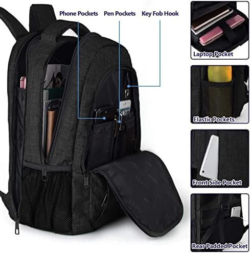 MATEIN Extra Large Backpack,TSA Friendly College School Bookbags with Laptop Compartment Fit 17Inch Notebook, Lunch Backpack