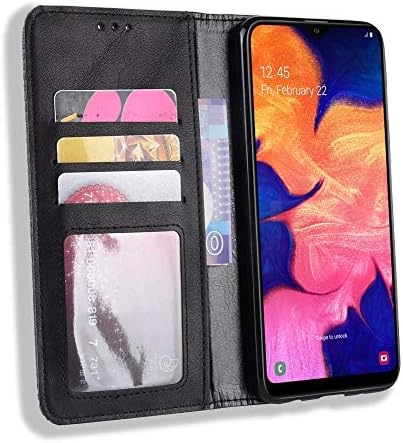 WONGYAN 2019 Всичко Включено в Защитен калъф е Съвместим с Samsung Galaxy A10e, Магнитна закопчалка изкуствена кожа с