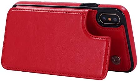 Plior за iPhone Xs/for iPhone X Wallet Leather Case Флип Drop Защита Card with Hold Kickstand Cover for iPhone Xs 5.8